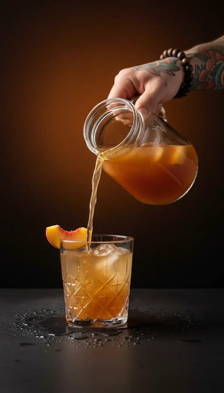 ginger peach, no refined sugar.